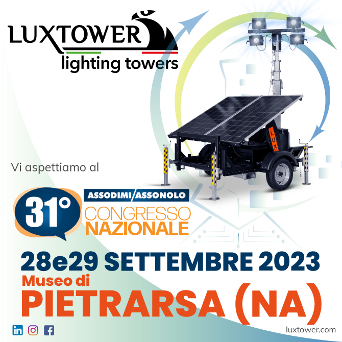 Luxtower light towers for civil and industrial construction, oil and gas and events